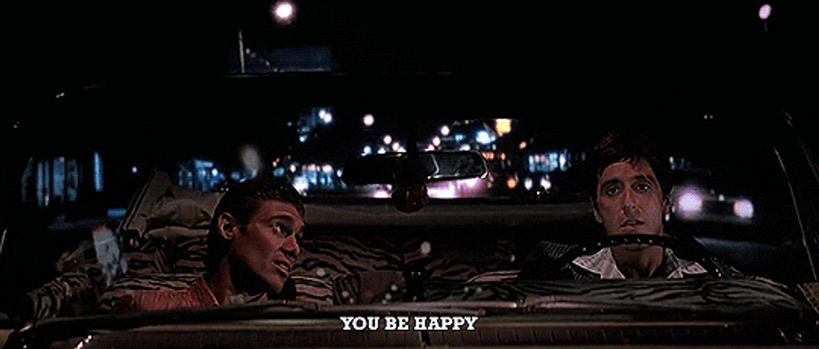 Tony Montana You Be Happy Driving GIF