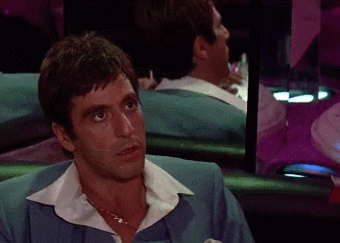 Tony Montana You Giving Me Orders GIF