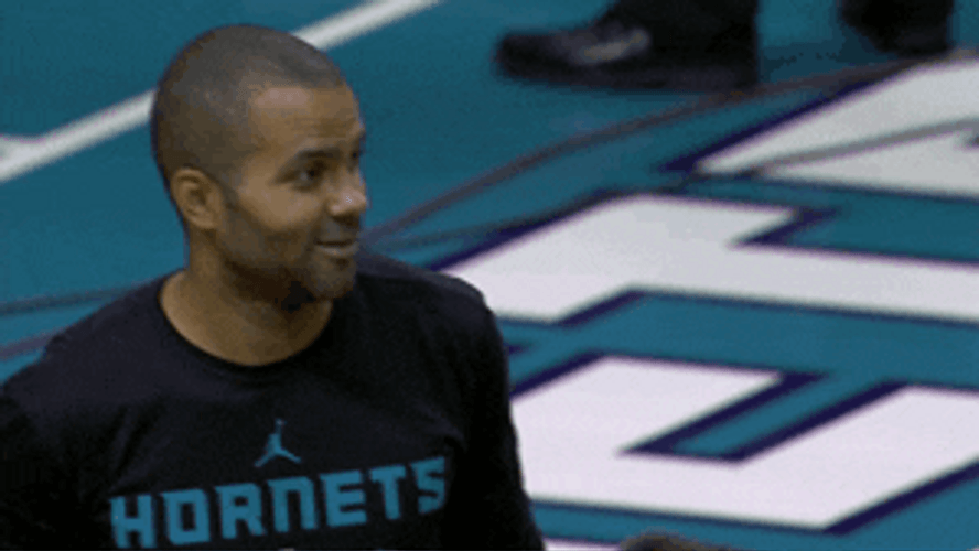 Tony Parker Charlotte Hornets Smiling GIF