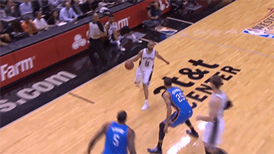 Tony Parker Dribble Thabo Sefolosha GIF