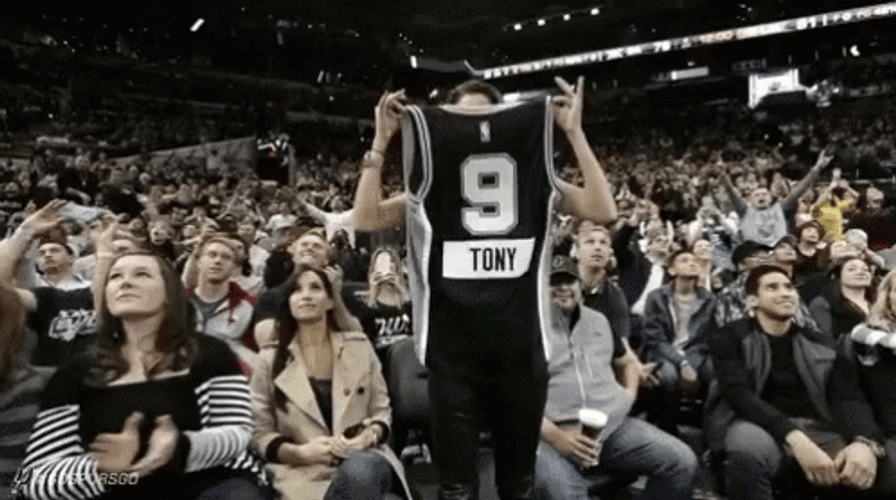 Tony Parker Jersey Selena Gomez GIF