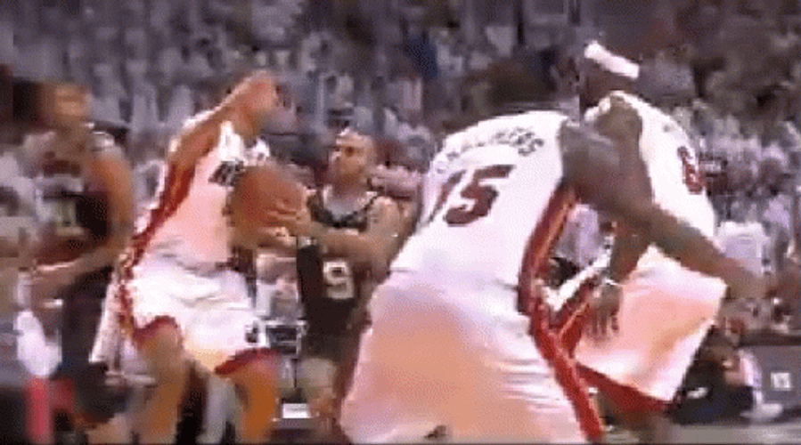 Tony Parker Spurs Miami Heat Shot GIF