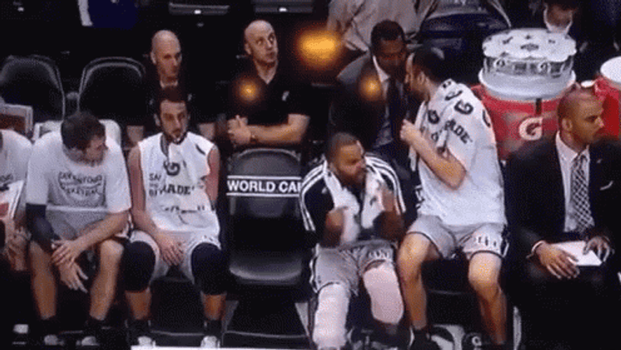 Tony Parker Tim Duncan NBA Prank GIF