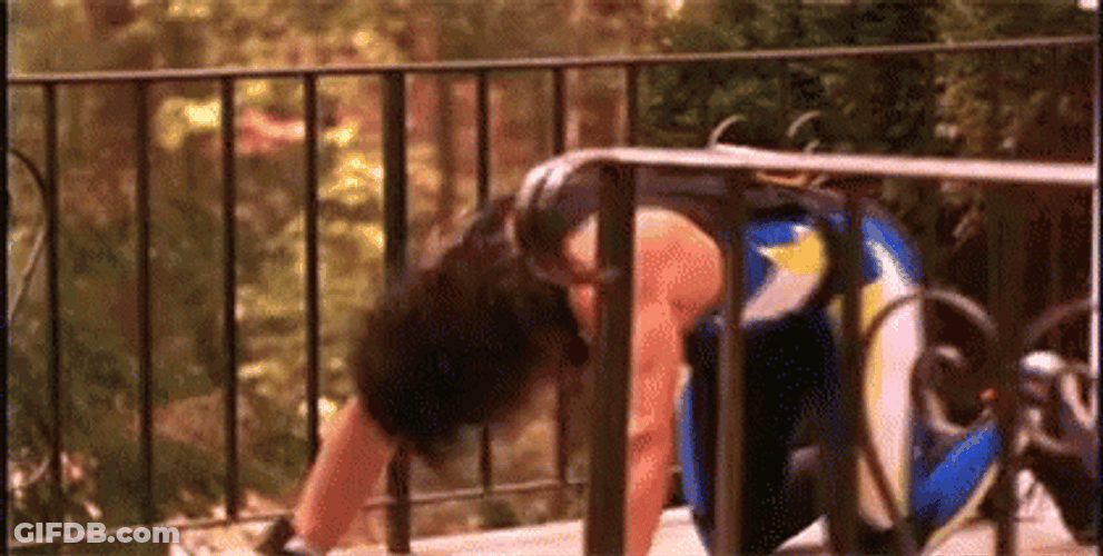 Tony Perkis Execising Heavyweights GIF