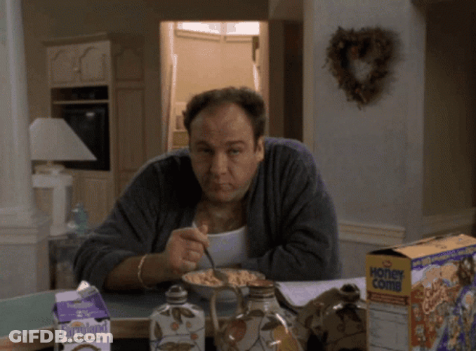 Tony Soprano Eating GIF