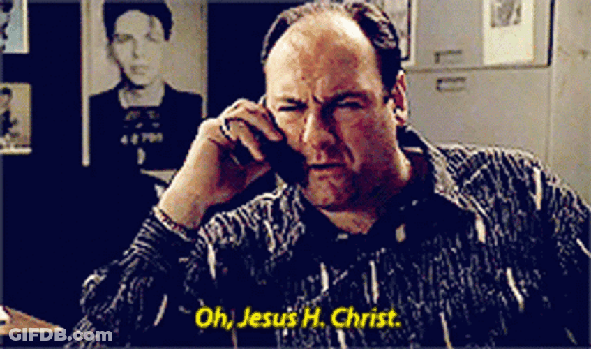 Tony Soprano Shocked GIF
