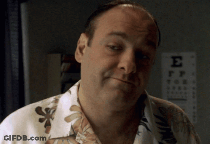 Tony Soprano Stare GIF
