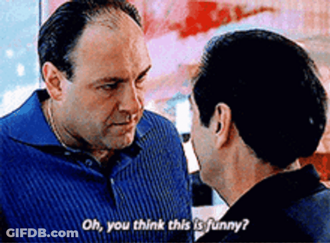 Tony Sopranos Confronting A Man GIF