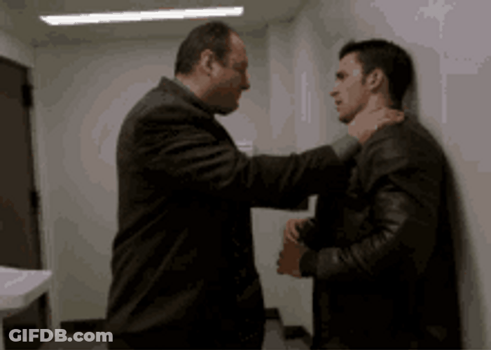 Tony Sopranos Kicking Man GIF