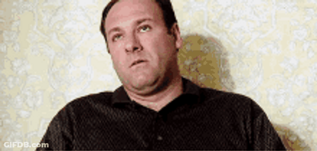 Tony Sopranos Wondering And Thinking GIF