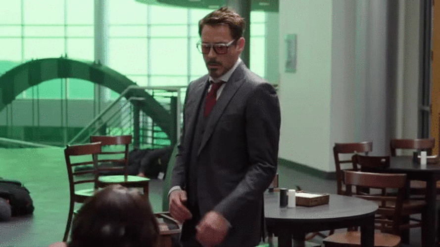 Tony Stark Action Figure GIF