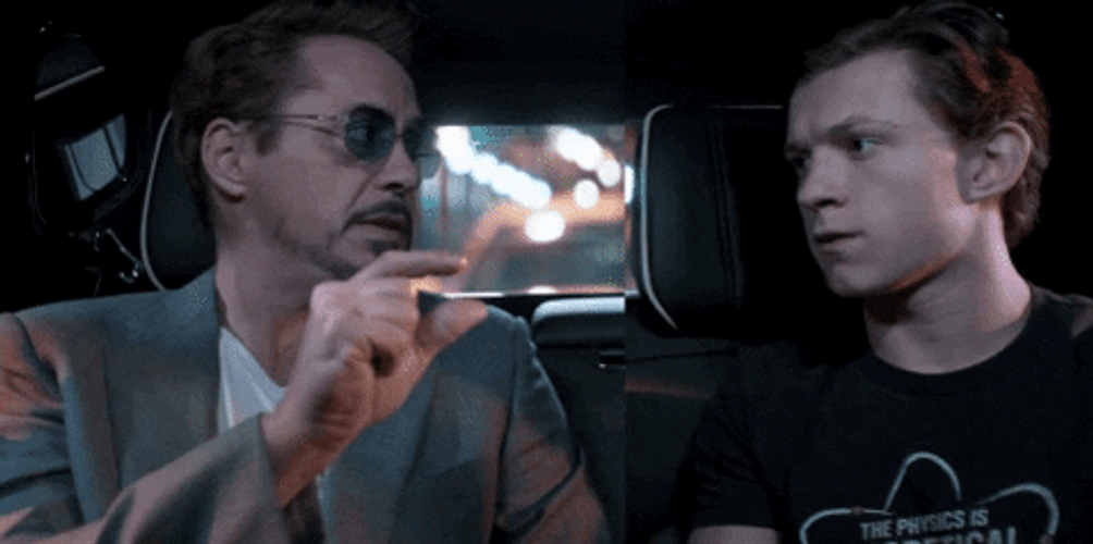Tony Stark Dangerous To Go Alone GIF