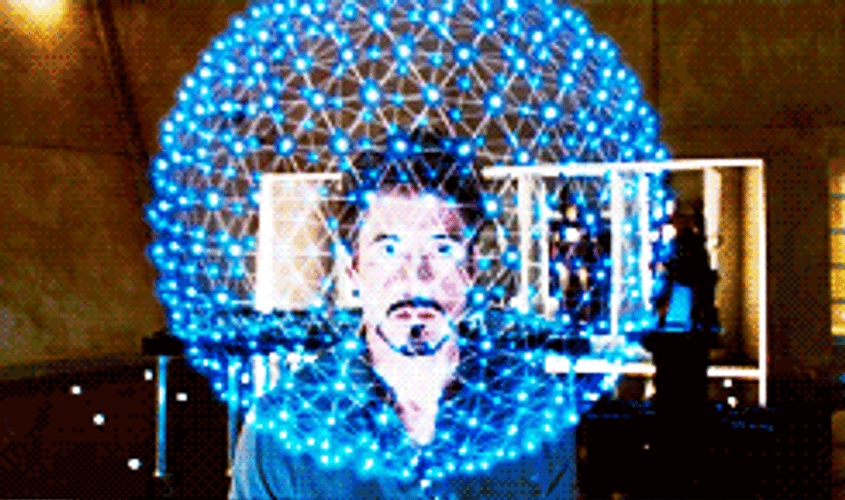 Tony Stark Fabulous Blueprint GIF