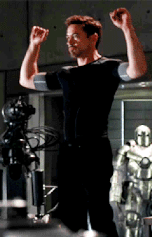 Tony Stark Groovy Dancing GIF
