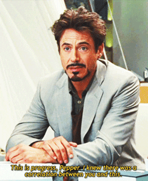 Tony Stark Negotiating His Lover Pepper GIF