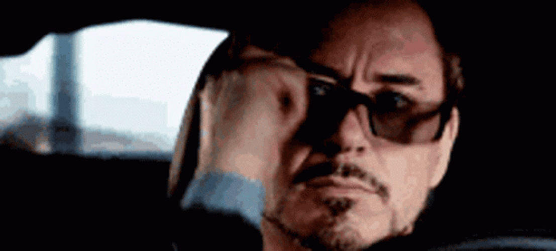 Tony Stark Shades Off GIF