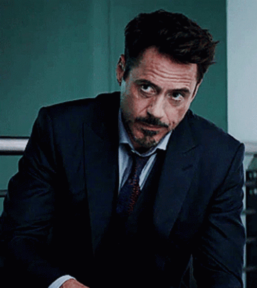 Tony Stark Sitting Alone GIF