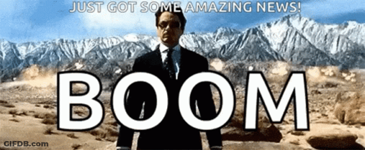 Tony Starks Boom Goes The Dynamite GIF