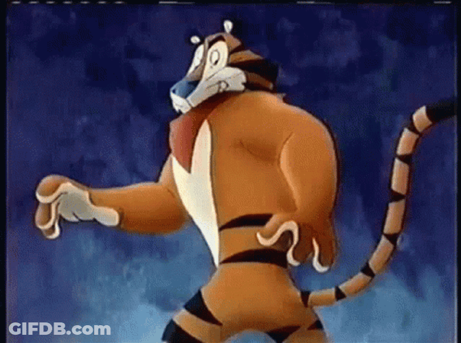 Tony The Tiger Changes Normal Stripes GIF