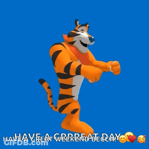 Tony The Tiger Dancing Have A Great Weekend GIF