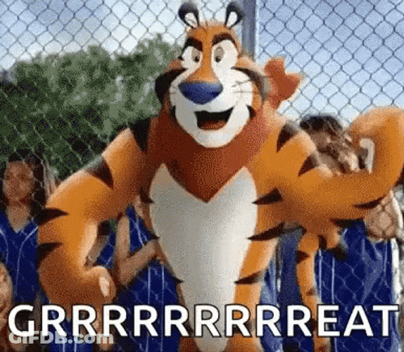 Tony The Tiger Great Success Reaction GIF