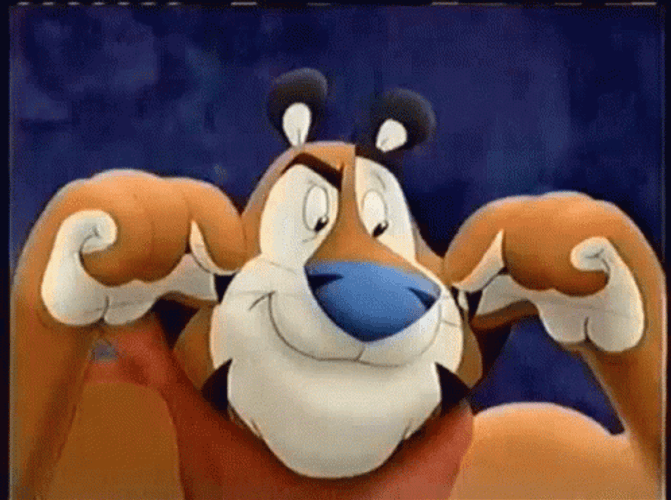 Tony The Tiger Normal Stripes In Head GIF
