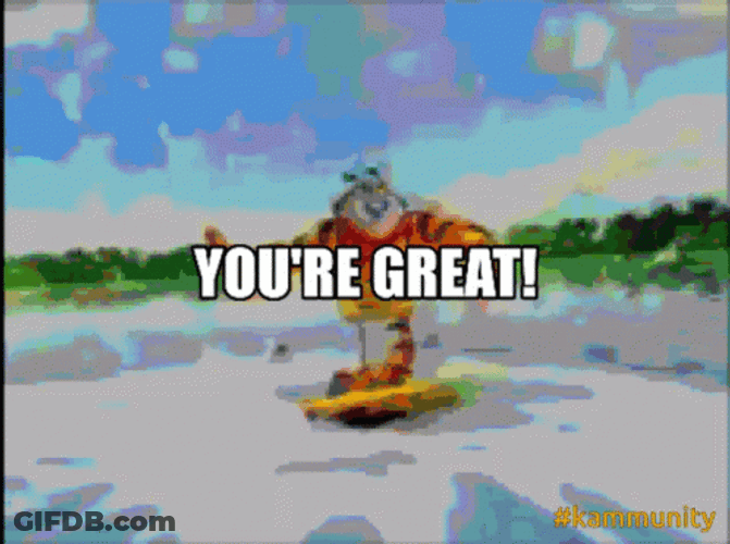 Tony The Tiger Surfing You're Great GIF