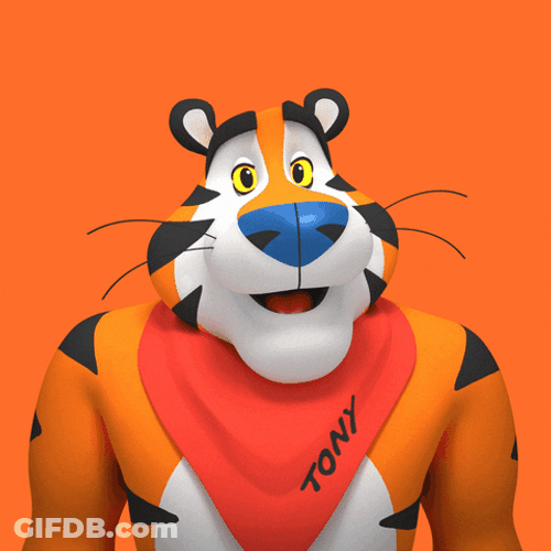 Tony The Tiger Wacky Smile GIF