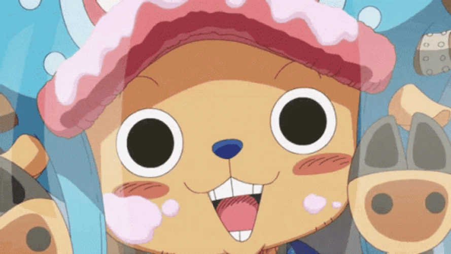 Tony Tony Chopper Cute Behind Glass GIF