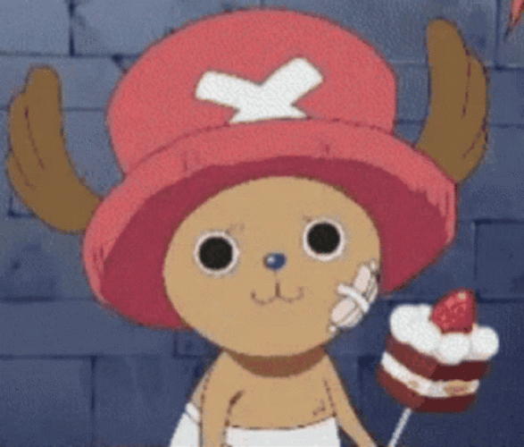Tony Tony Chopper Eating Cake GIF