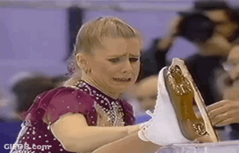 Tonya Harding Crying Ice Skating GIF