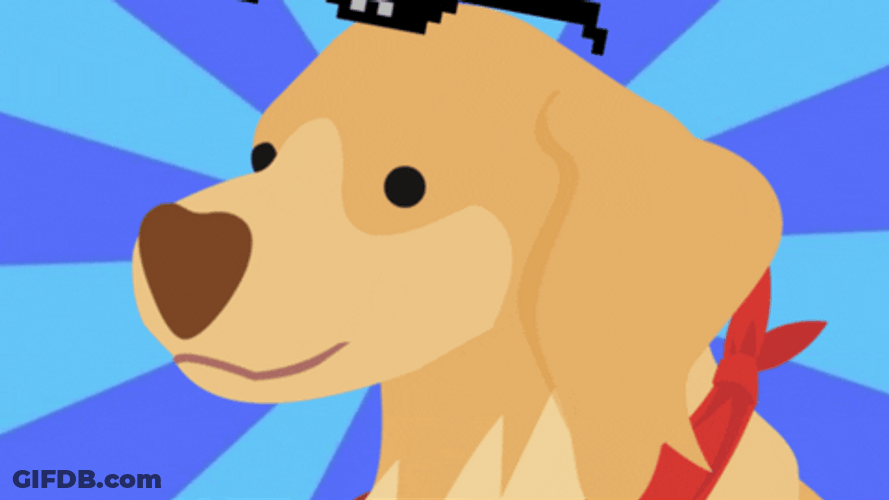 Too Cool Animated Mobile Puppy GIF