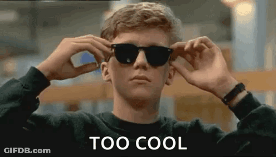 Too Cool Anthony Michael Hall GIF
