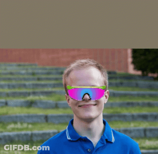 Too Cool Cute Kid Rainbow Shades GIF