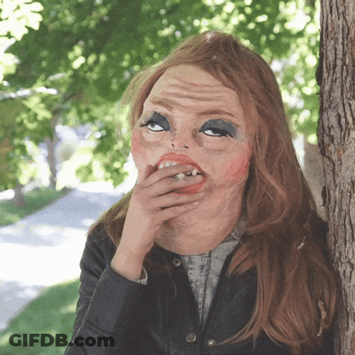 Too Cool Funny Smoking Mask GIF