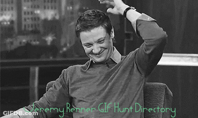 Too Cool Shy Jeremy Renner GIF