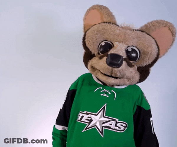 Too Cool Texas Mascot Shoulder Brush GIF