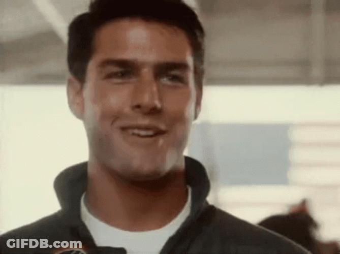 Too Cool Tom Cruise Topgun GIF