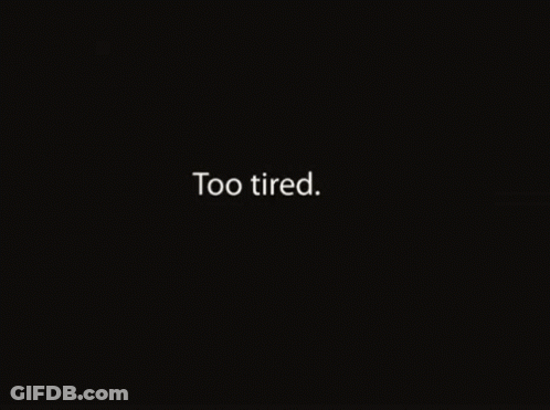 Too Depressed On Black Background GIF
