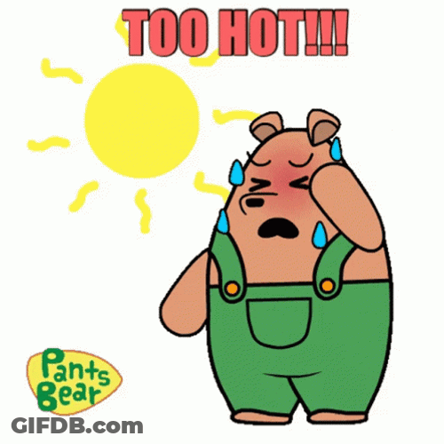 Too Hot For This Day GIF