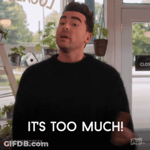 Too Much Work David Rose Schitts Creek GIF