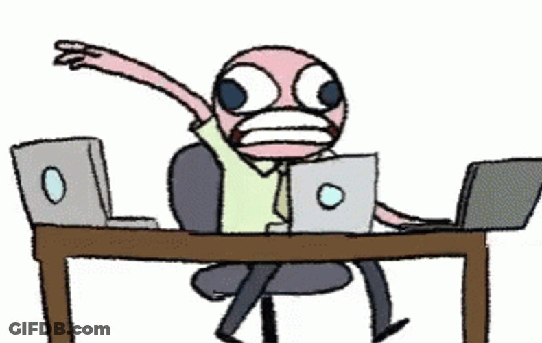 Too Much Work Employee Working NonStop GIF