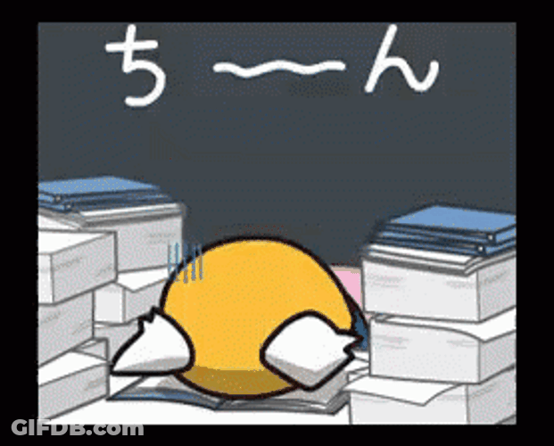 Too Much Work Exhausted Little Foxxy GIF