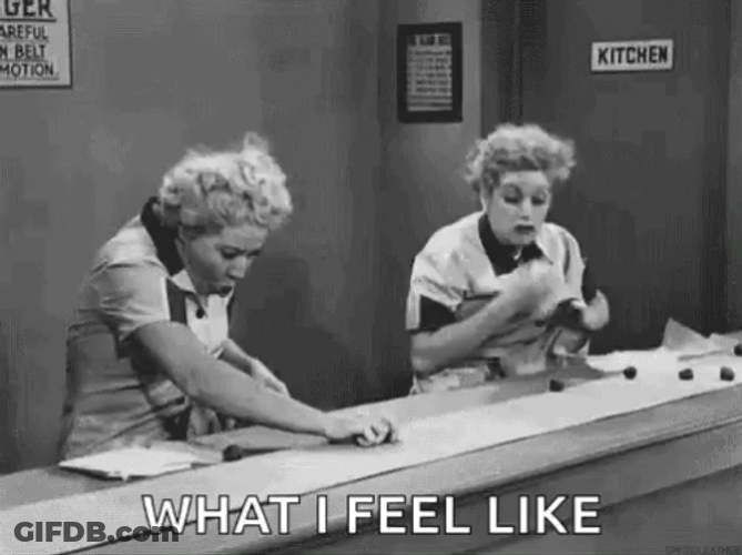 Too Much Work Funny Vintage Clip GIF
