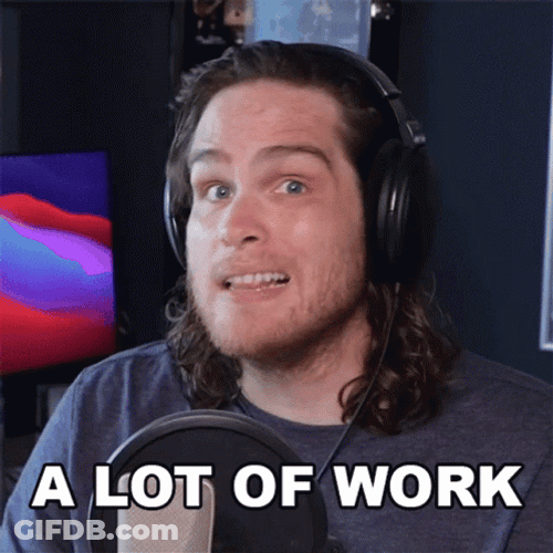 Too Much Work Youtuber Sam Johnson GIF