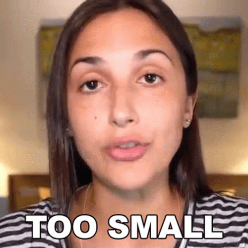 Too Small Woman Wearing Striped Shirt GIF