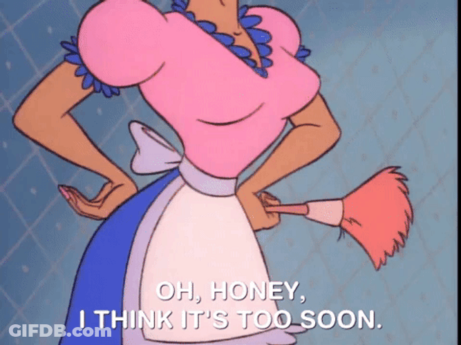 Too Soon Mrs Pipe Ren And Timpy Show GIF