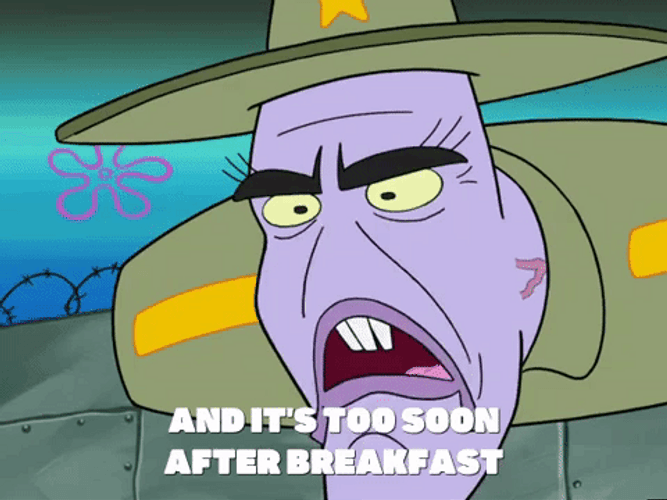 Too Soon SpongeBob SquarePants Character GIF