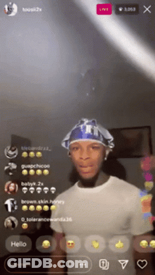 Toosii Live Stream GIF