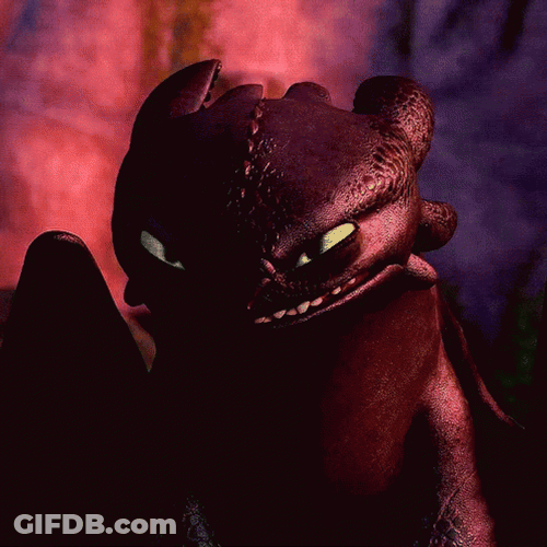 Toothless Changing Mood GIF